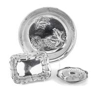 Three American Silver Bowls, R. Wallace & Sons Mfg. Co., International Silver Co., and Reed & Barton, comprising a round shallow bowl w