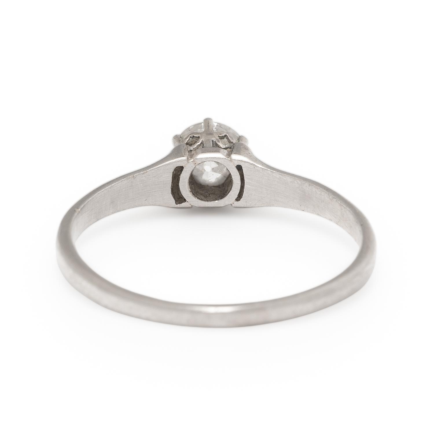 Diamond and Platinum Solitaire Ring