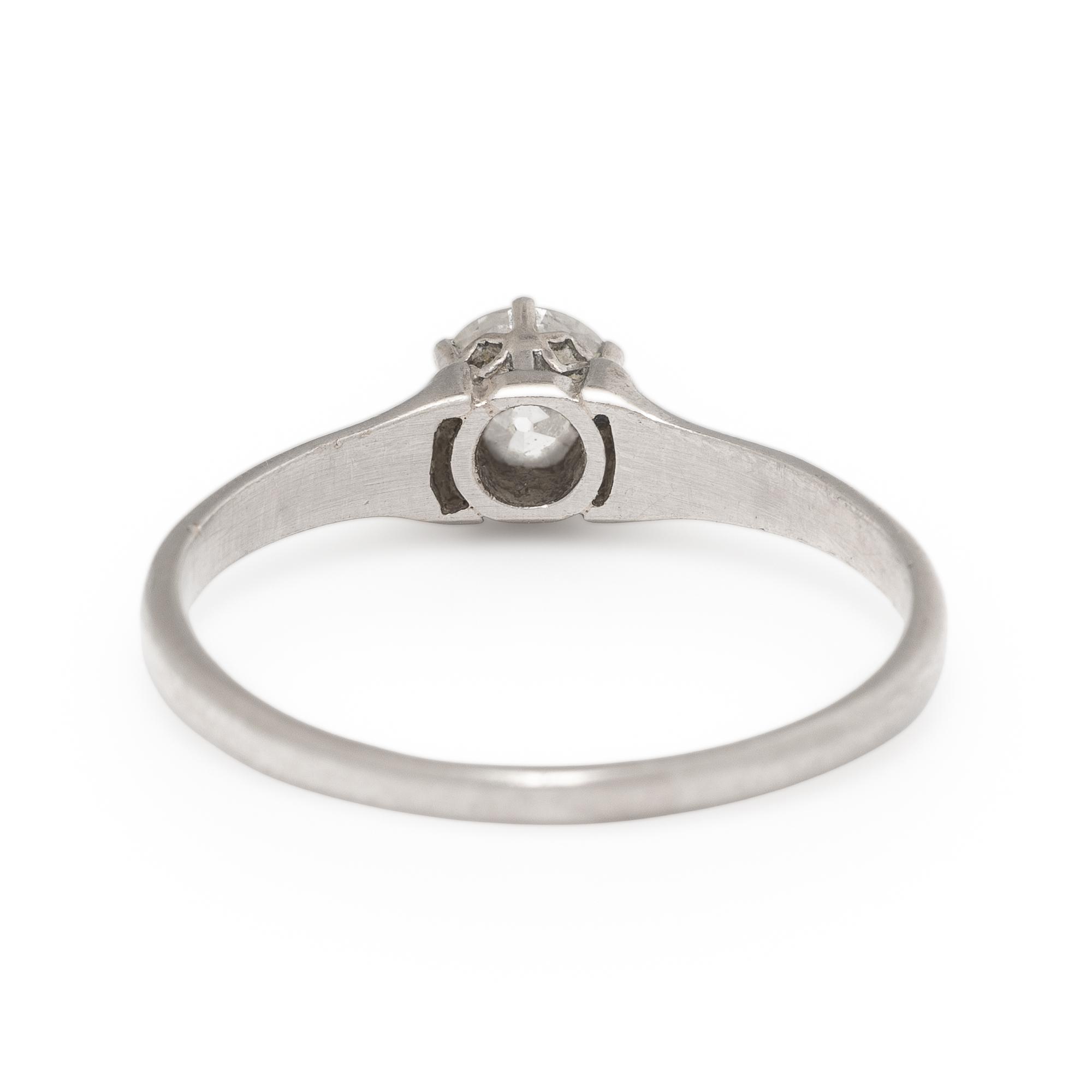 Diamond and Platinum Solitaire Ring