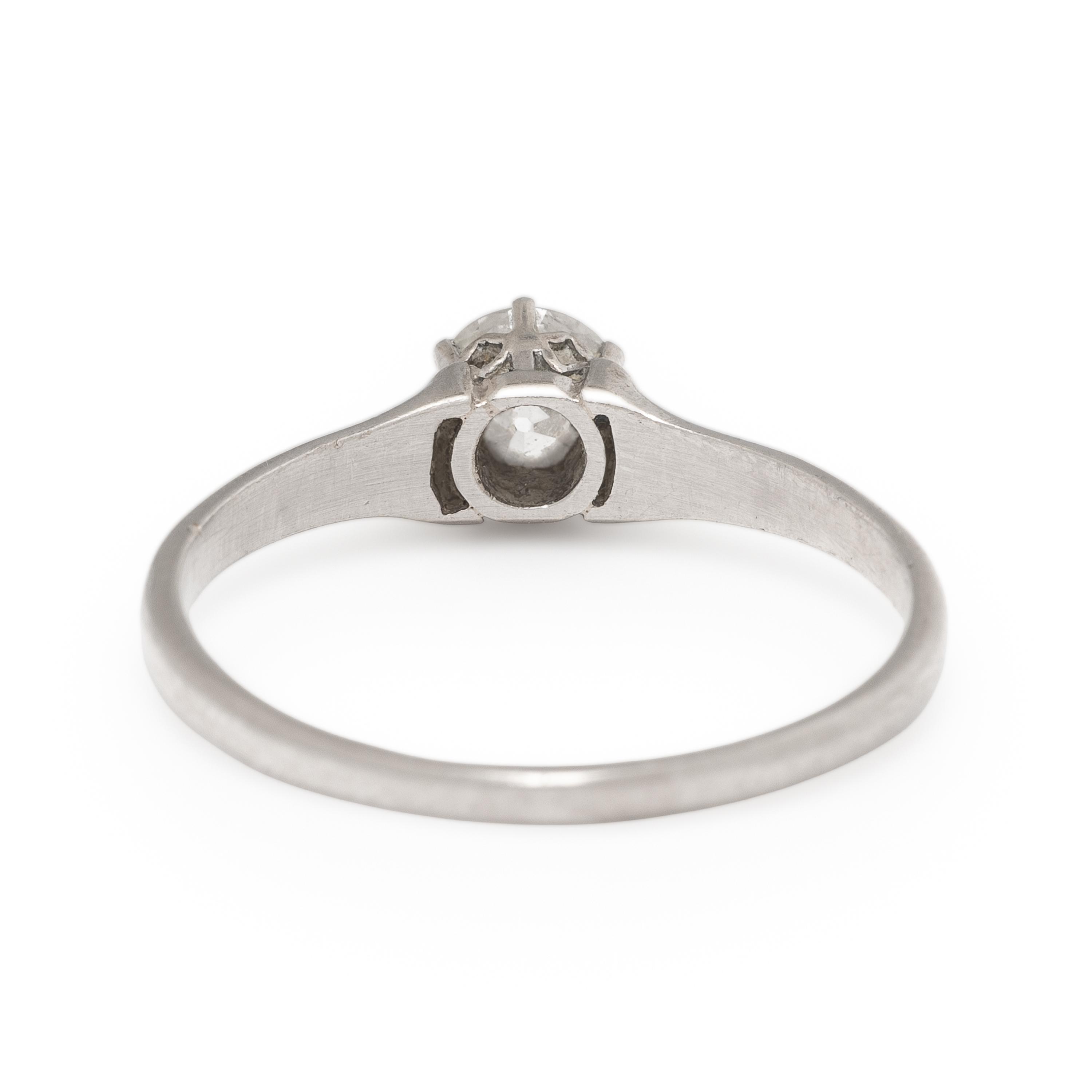 Diamond and Platinum Solitaire Ring