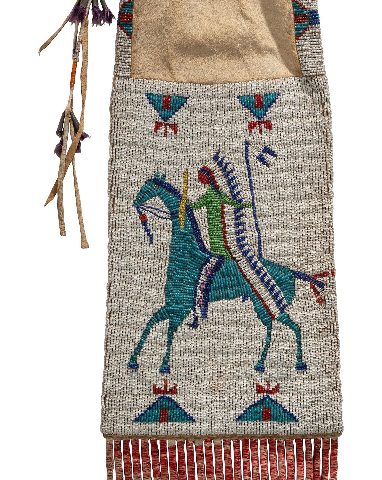 Cheyenne River Sioux Pictorial Tobacco Bag
