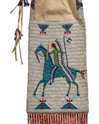 Cheyenne River Sioux Pictorial Tobacco Bag