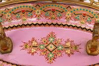 A French Gilt Bronze and Enameled Copper Ink Stand