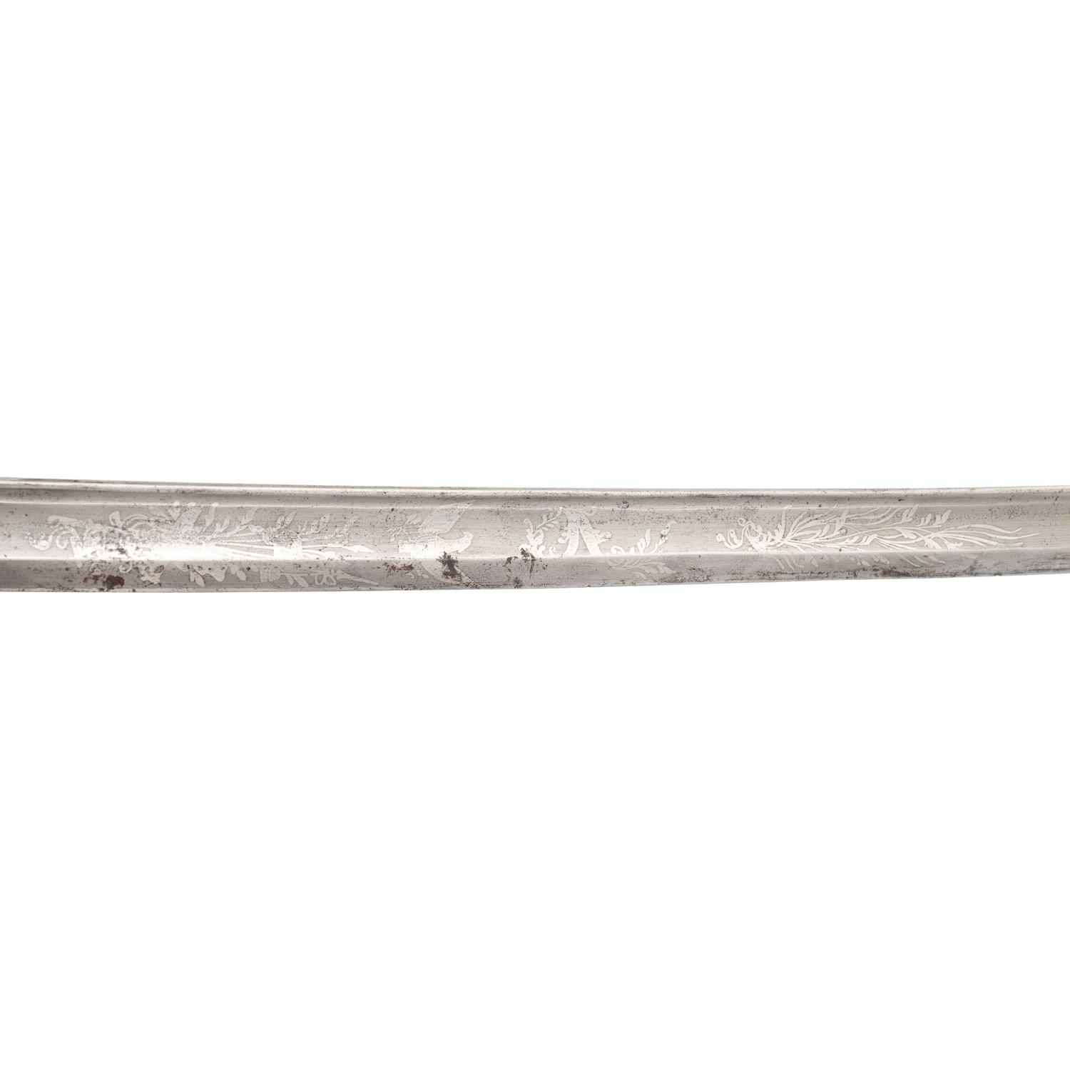 US Model 1850 Foot Officer's Sword Inscribed to CHT - Charles H. Tobey of the 58th Mass Volunteers - WIA at Spotsylvania and Petersburg, POW Petersburg