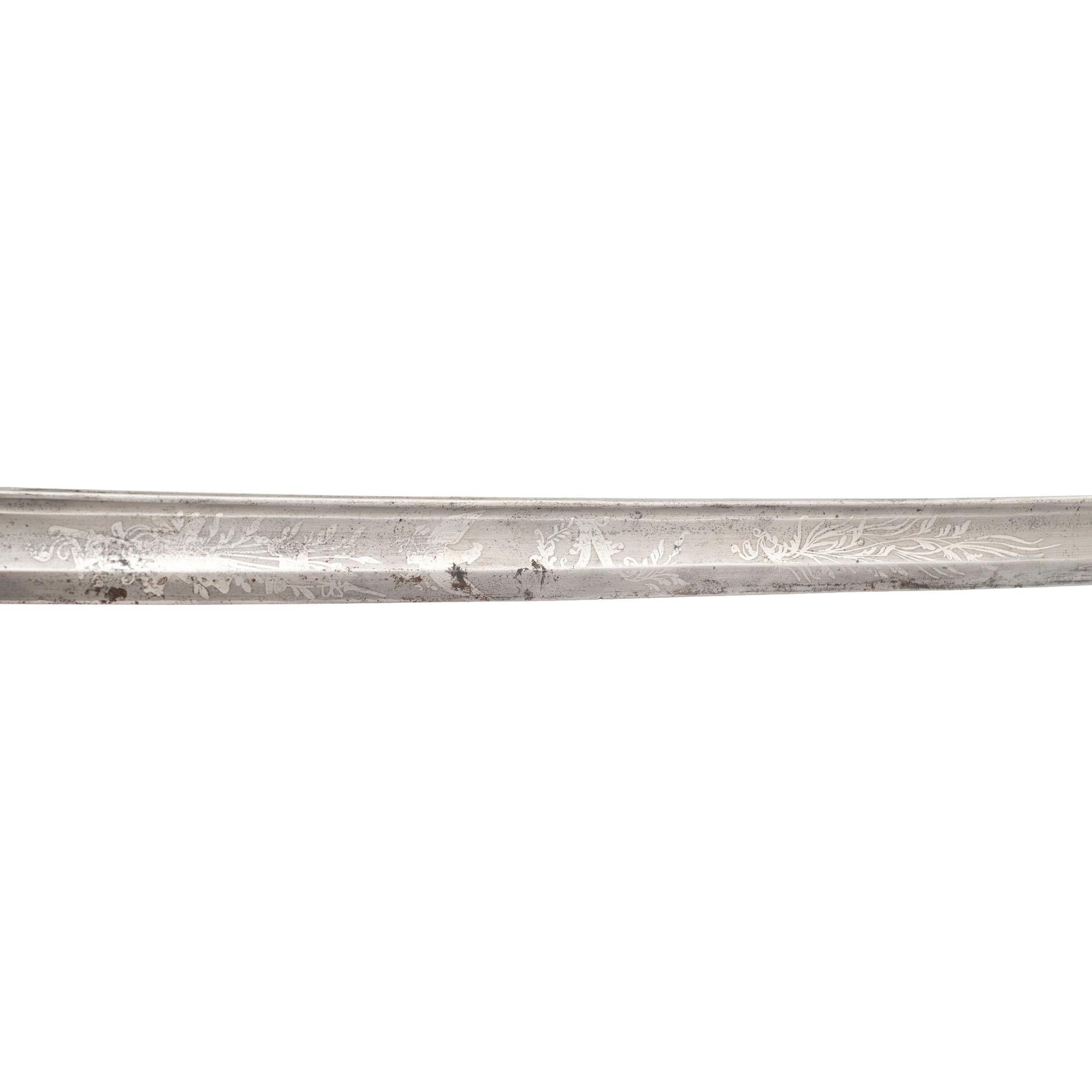 US Model 1850 Foot Officer's Sword Inscribed to CHT - Charles H. Tobey of the 58th Mass Volunteers - WIA at Spotsylvania and Petersburg, POW Petersburg