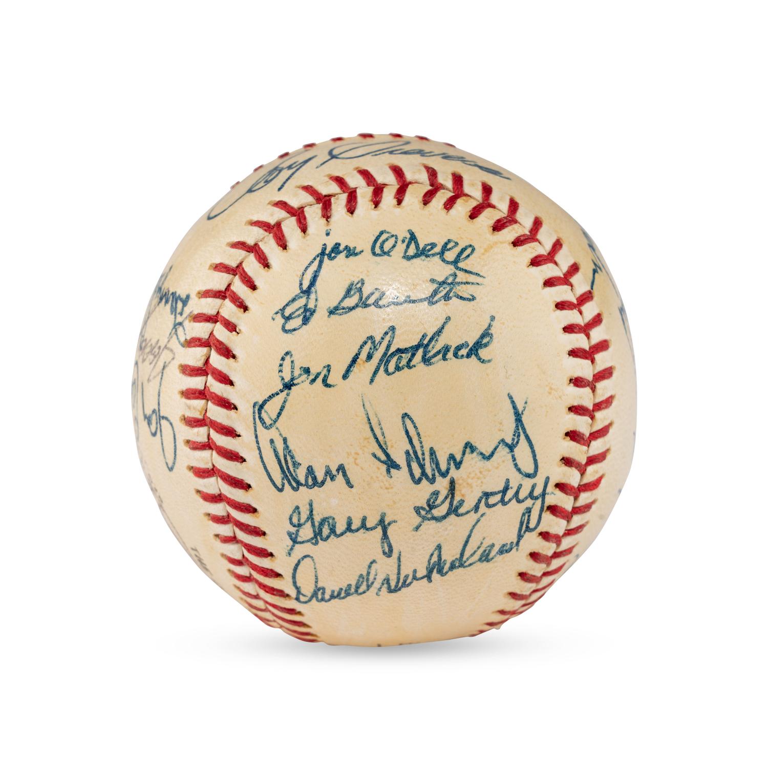 A 1967 Williamsport Mets Team Signed Autograph Baseball