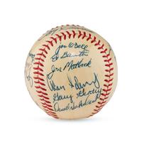 A 1967 Williamsport Mets Team Signed Autograph Baseball