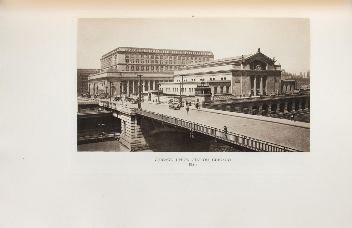 [GRAHAM ANDERSON PROBST & WHITE]. The Architectural Work of Graham Anderson Probst & White Chicago and their Predecessors D.H. Burnham & Co. and Graham Burnham & Co . London: Privately published by B.T. Batsford Ltd, 1933.