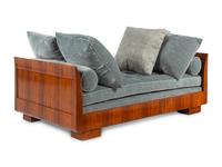 An Art Deco Style Walnut Daybed