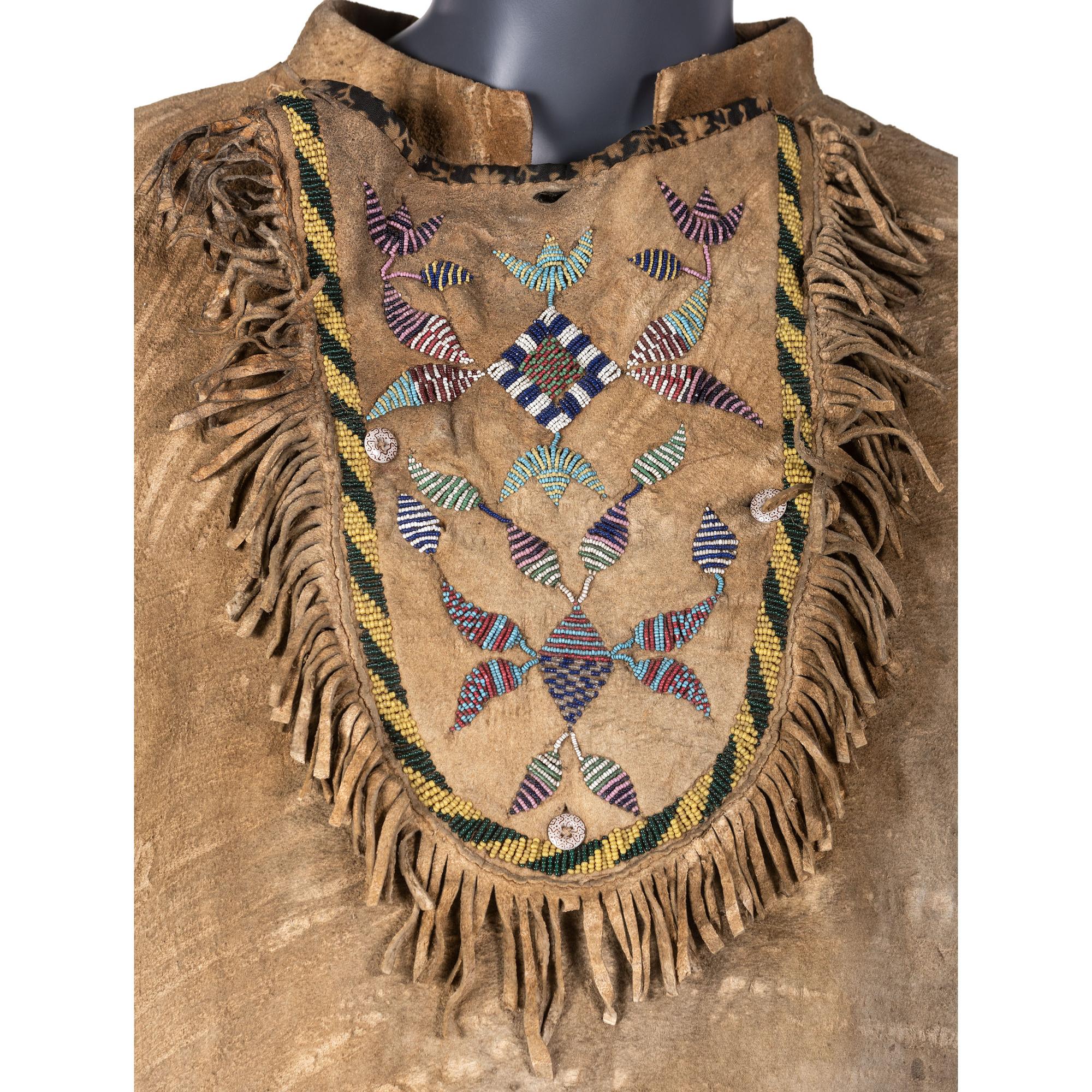 Santee Sioux Beaded Hide Shirt