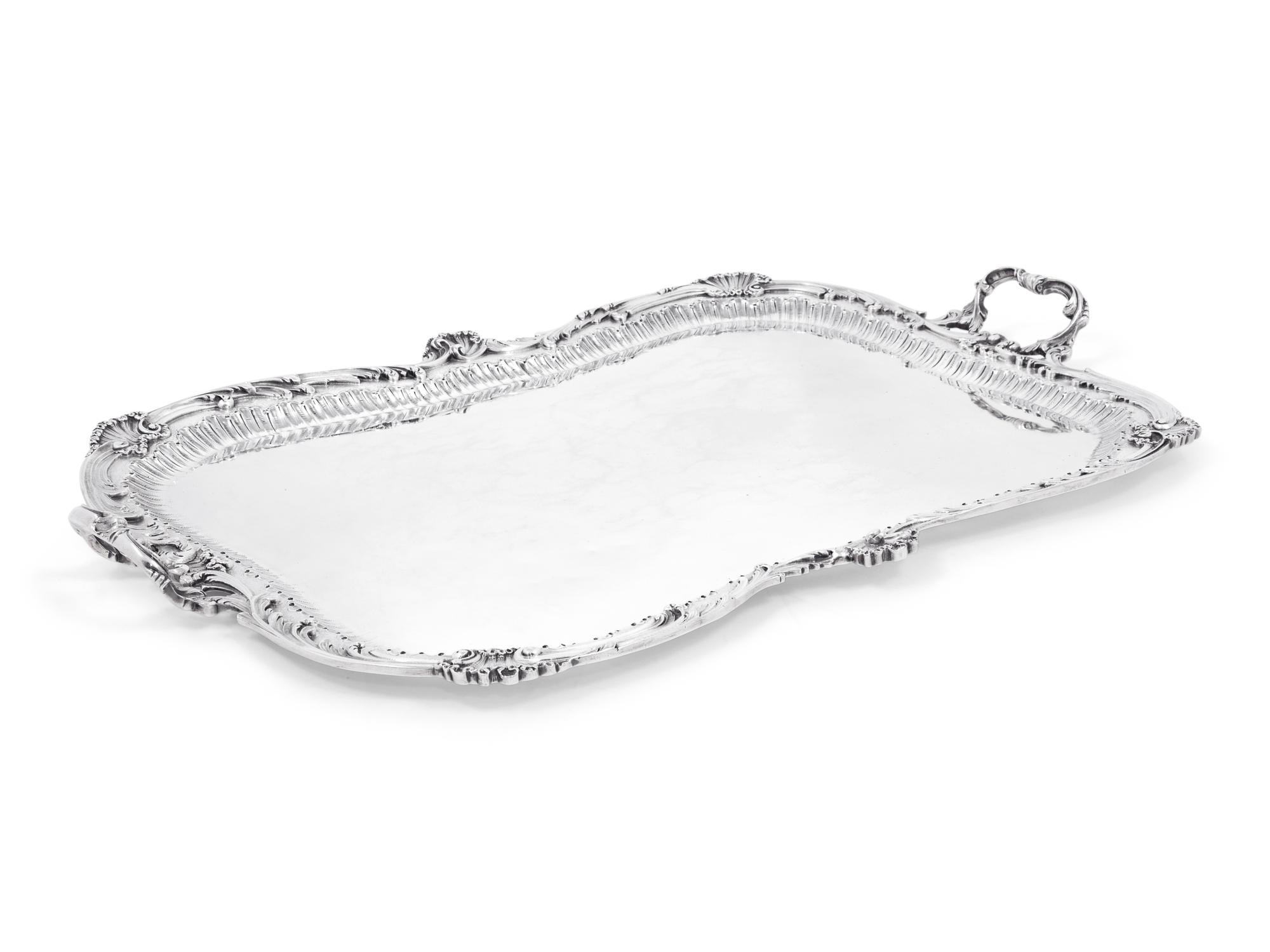 A French Silver Serving Tray