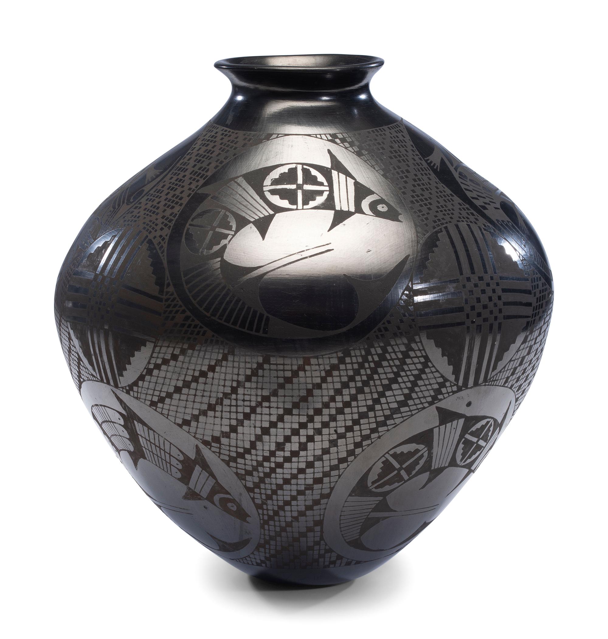 Blackware Pottery Jar