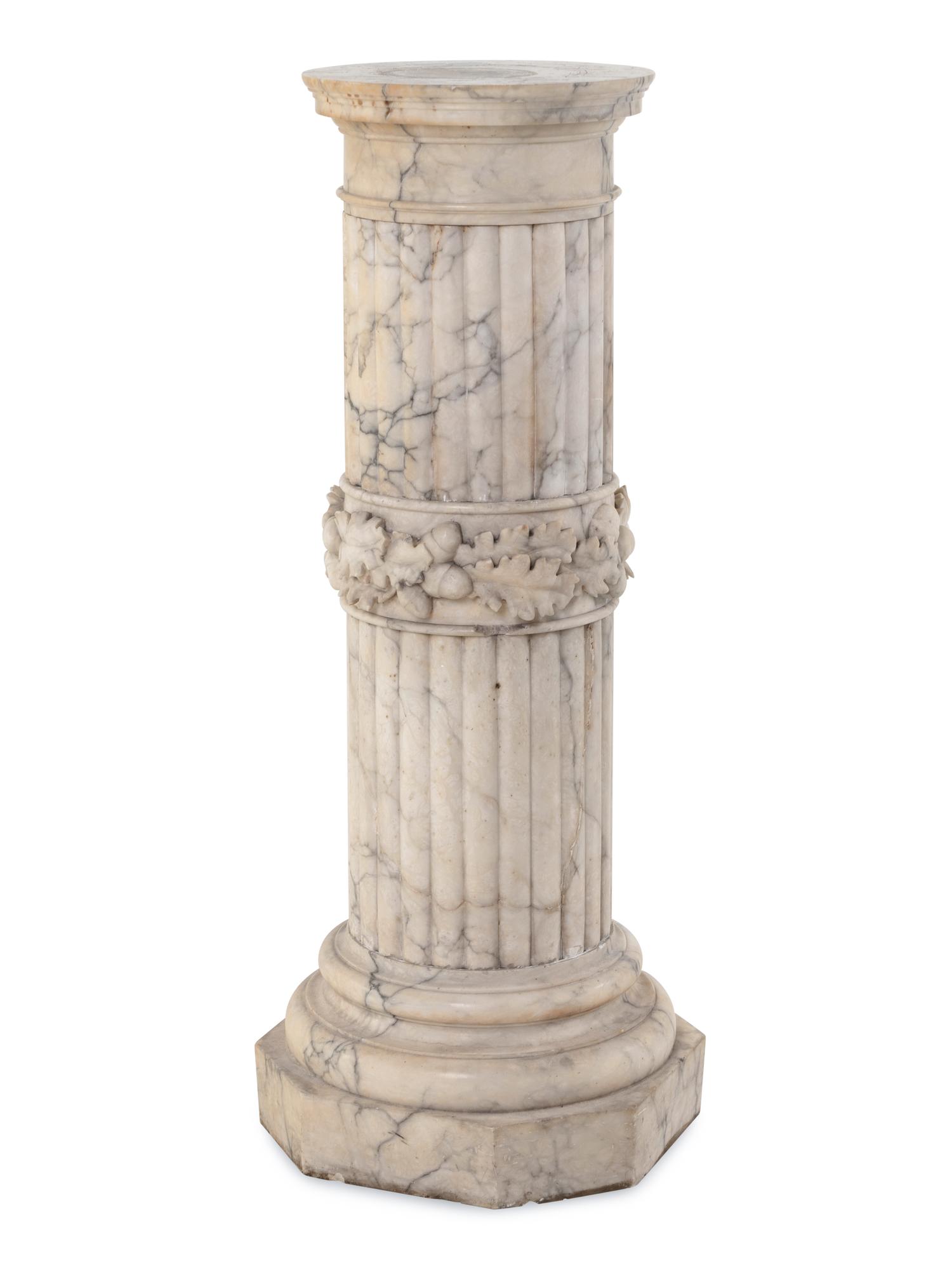 A Continental Marble Pedestal