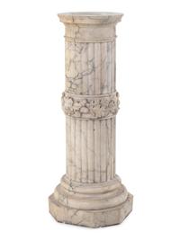 A Continental Marble Pedestal