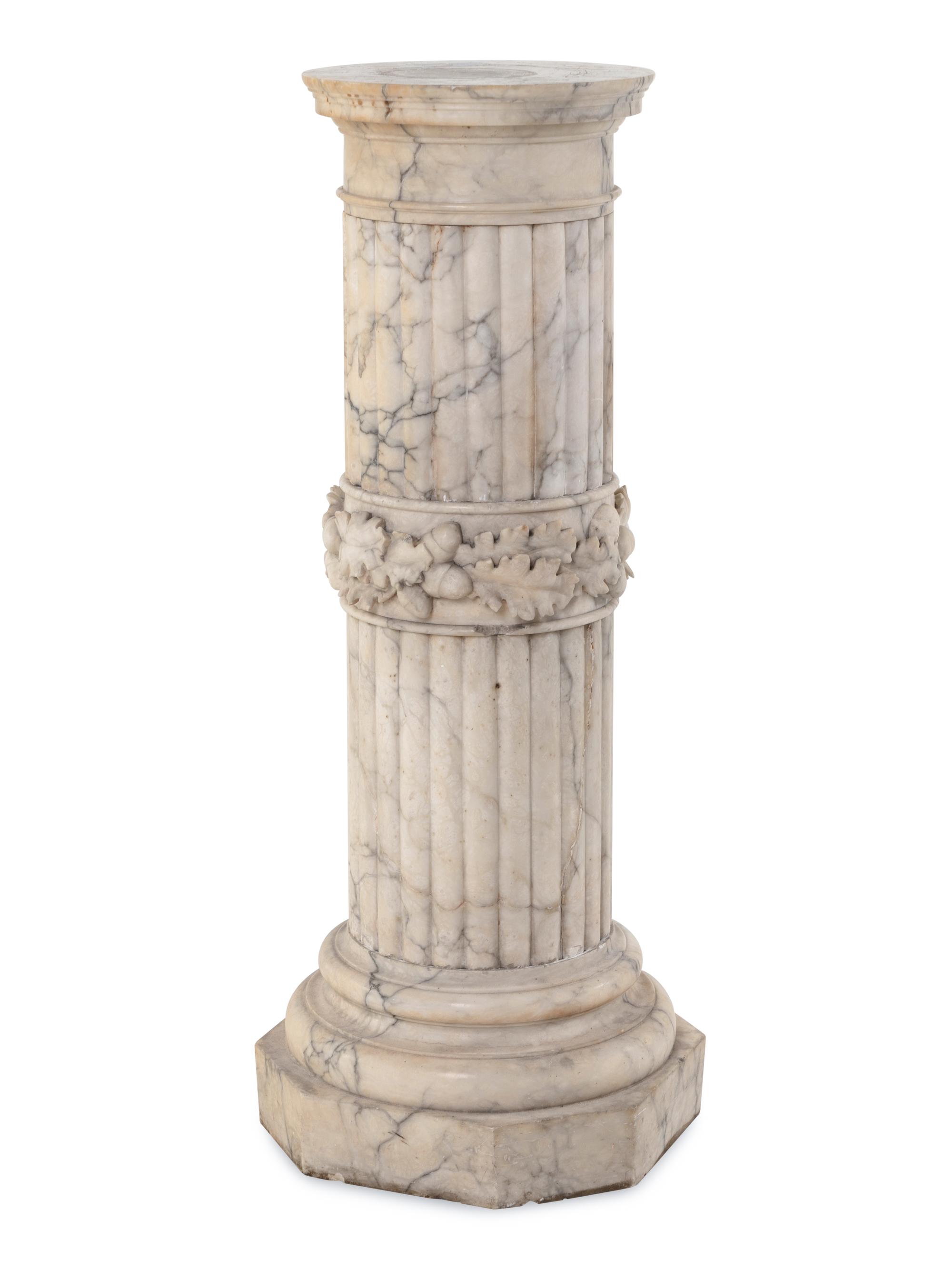 A Continental Marble Pedestal