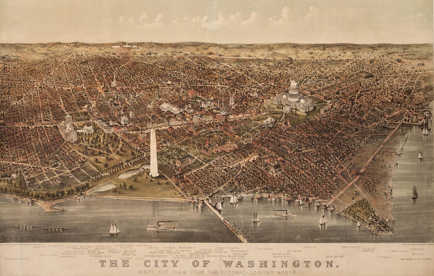 [WASHINGTON D. C.]. CURRIER & IVES, publishers.
