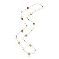 Cultured Pearl, Diamond, and Rose Gold Station Necklace