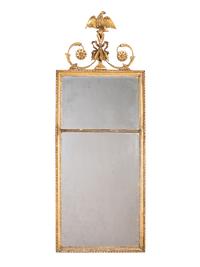A Pair of Giltwood Mirrors with Eagles