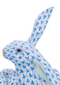 A Pair of Herend Porcelain Rabbit Figurines