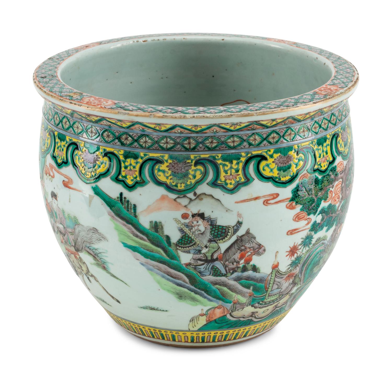 A Chinese Export Porcelain Fishbowl
