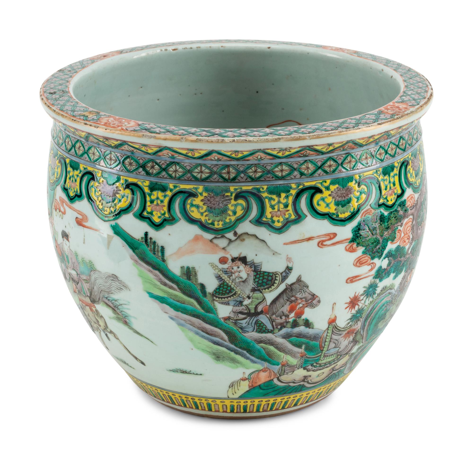 A Chinese Export Porcelain Fishbowl