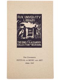 [FINE ART] -- [DOUGLAS, Aaron (1899-1979)]. Fisk University Library: The Ernest R. Alexander Collection of Negroana . April 1945.