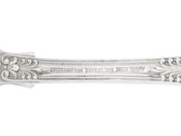 A Tiffany and Co. English King Silver Flatware Service in a Fitted Mahogany Chest