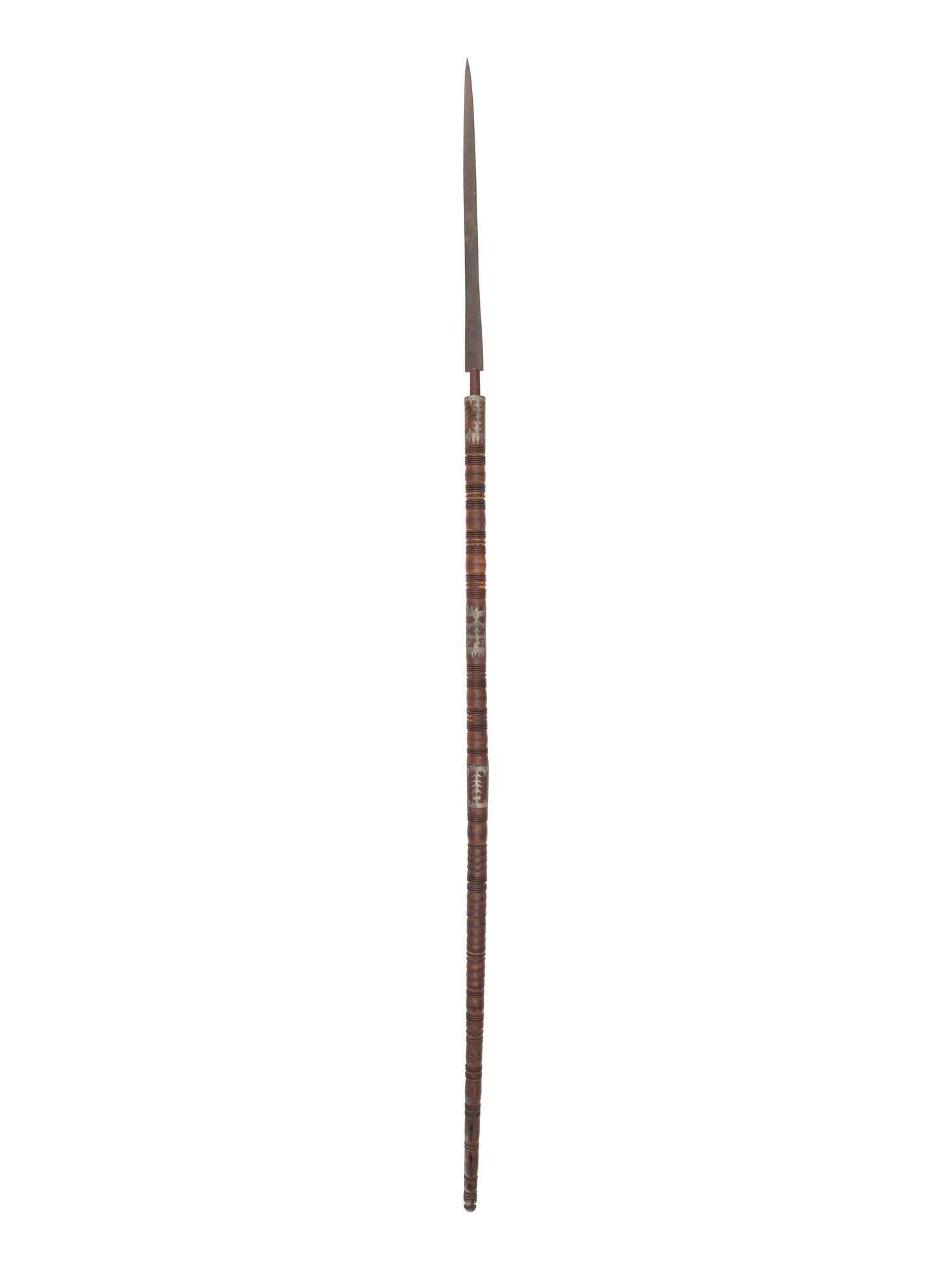 Anishinaabe Lance, with Pewter Inlay