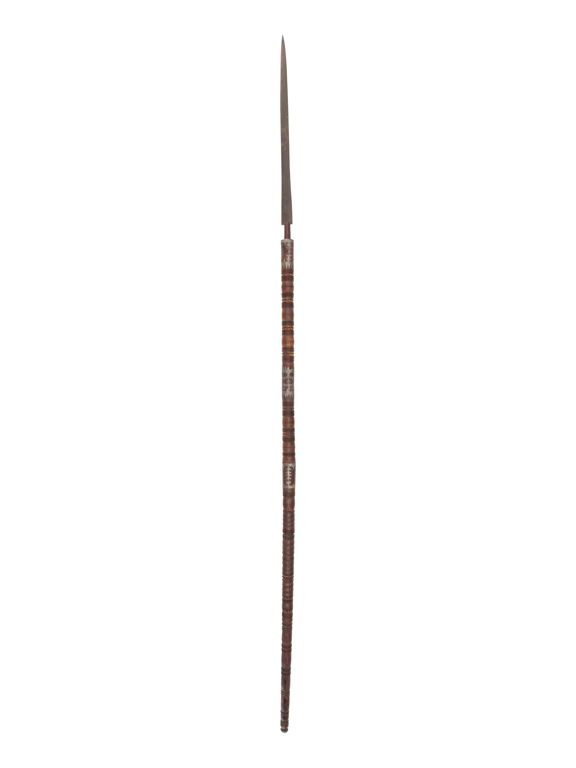 Anishinaabe Lance, with Pewter Inlay