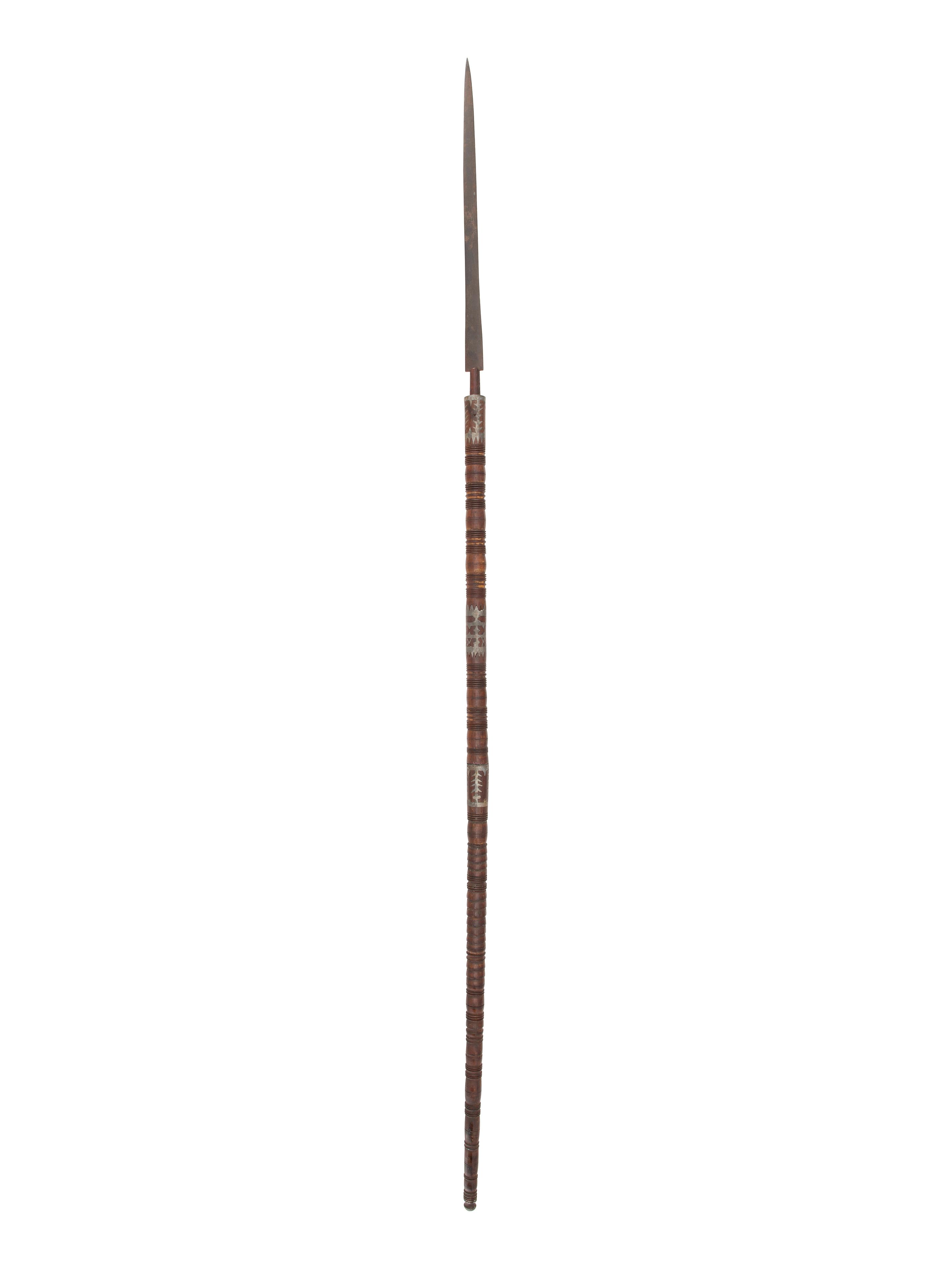 Anishinaabe Lance, with Pewter Inlay