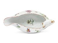 A Pair of Worcester Porcelain Sauce Boats