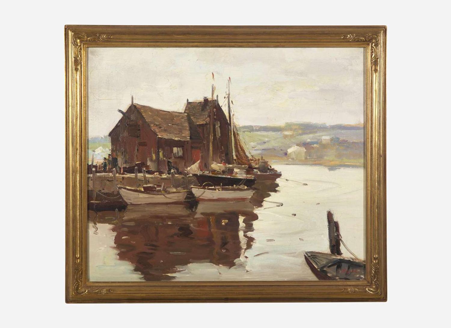 Anthony Thieme (American, 1888-1954) - Rockport Wharf