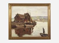 Anthony Thieme (American, 1888-1954) - Rockport Wharf