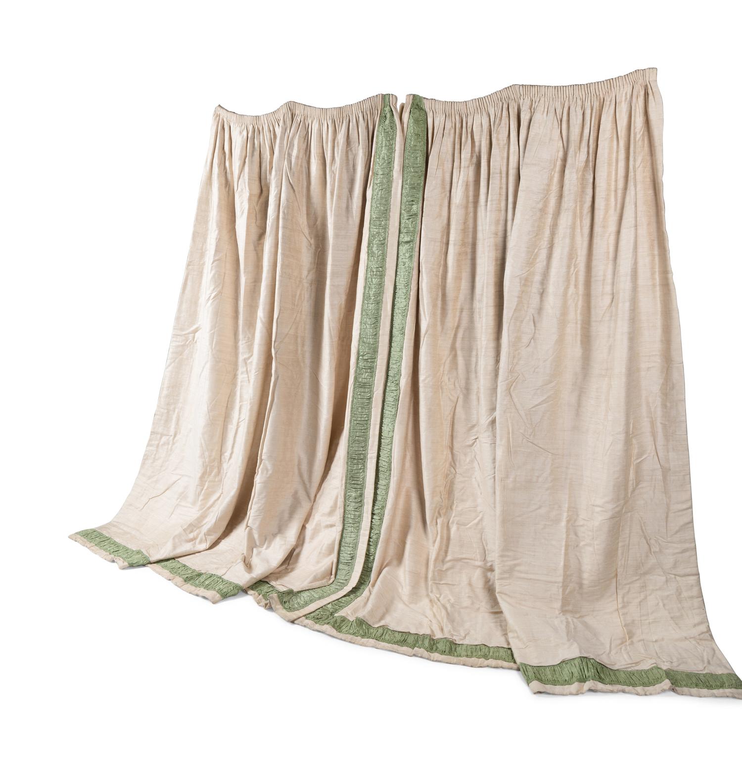 A Set of Four Drapery Panels
