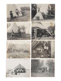 [NATIVE AMERICANS]. [THROSSEL, Richard (1882-1933), photographer]. A collection of 75 silver gelatin photographs documenting Crow Indians. Provenance : Estate of Joseph Henry Sharp.