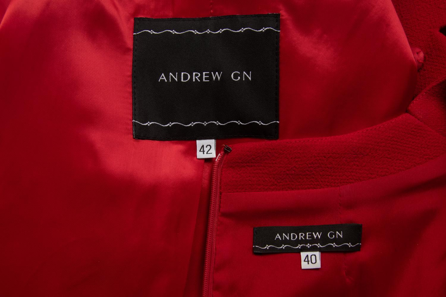 Andrew Gn Dress and Jacket With Belt
