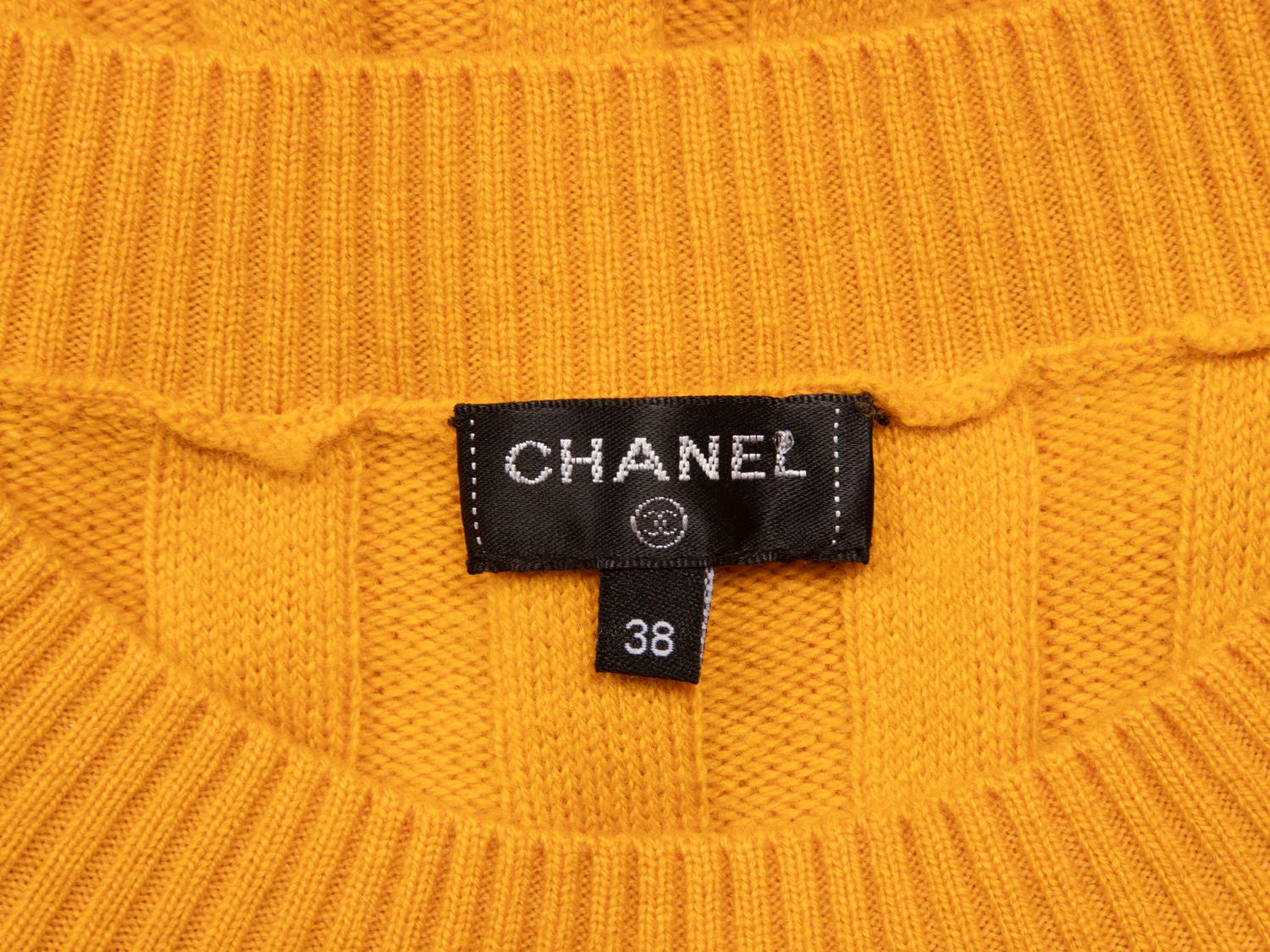 Chanel, Saffron Wool Knit Dress