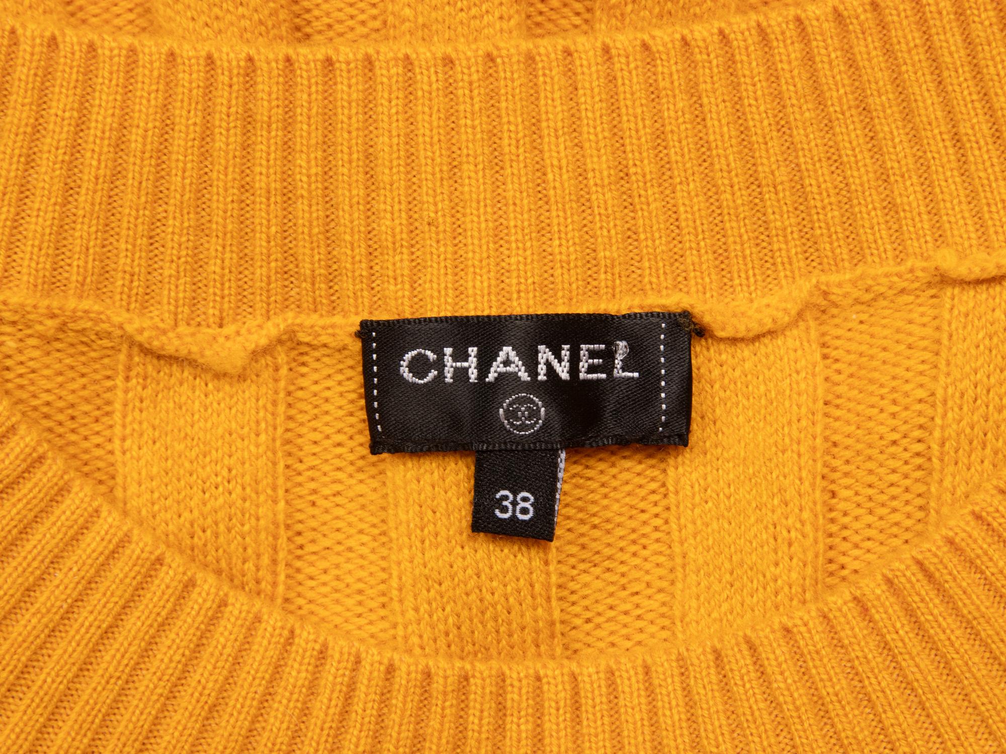Chanel, Saffron Wool Knit Dress