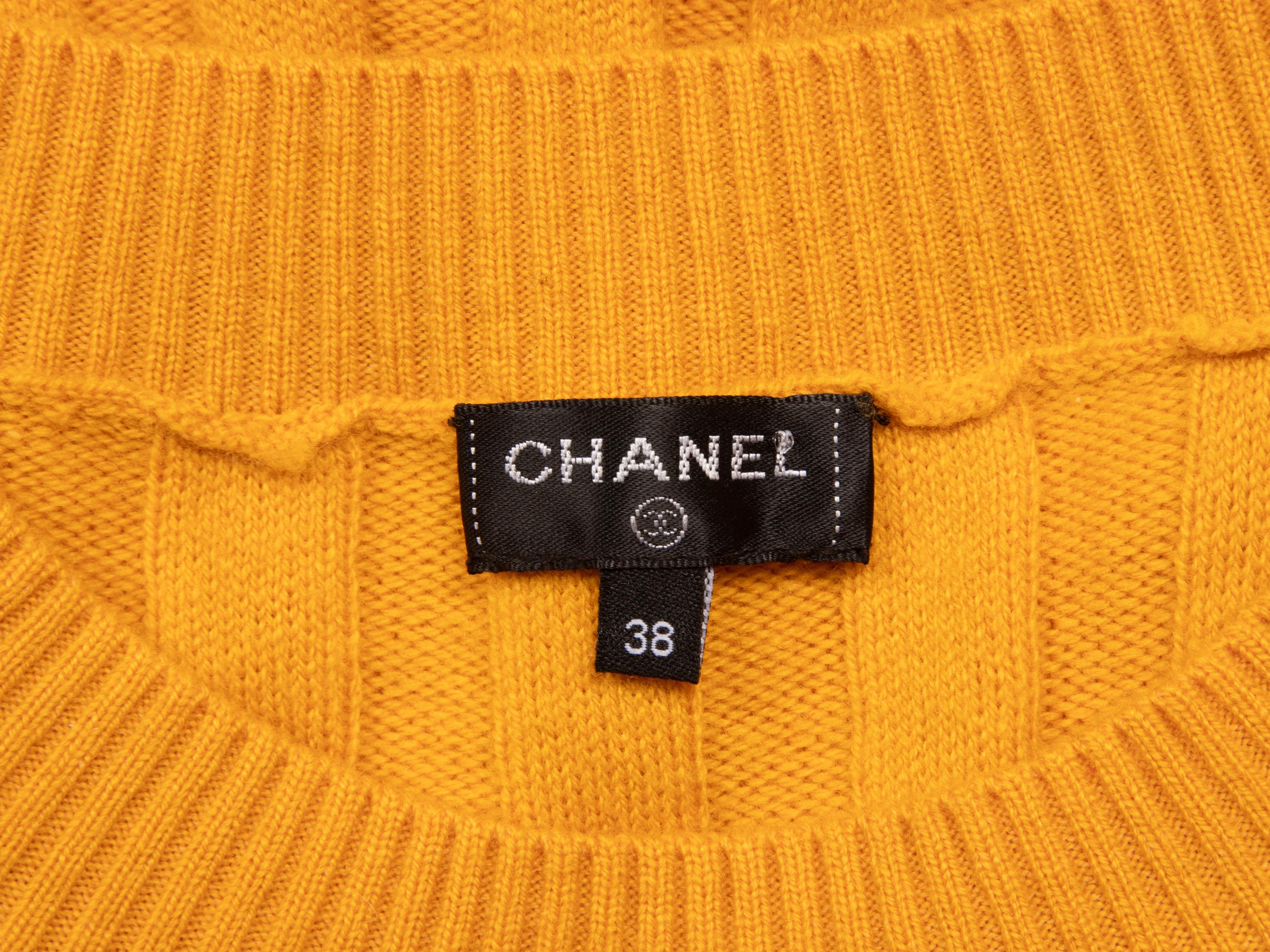 Chanel, Saffron Wool Knit Dress