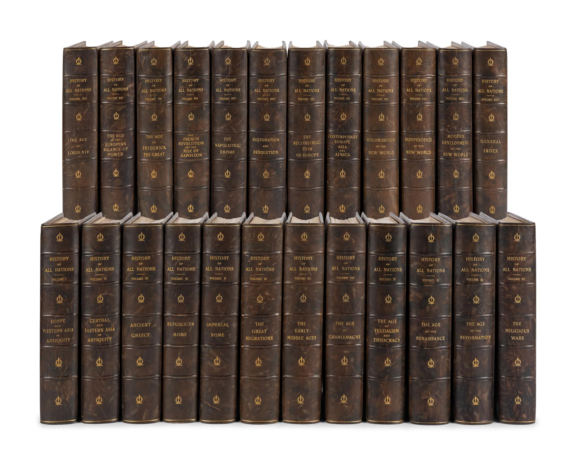 FLATHE, Theodor, John FISKE, Charles M. ANDREWS et al. A History of All Nations . John Henry Wright, translator. Philadelphia: Lea Brothers & Company, 1902.