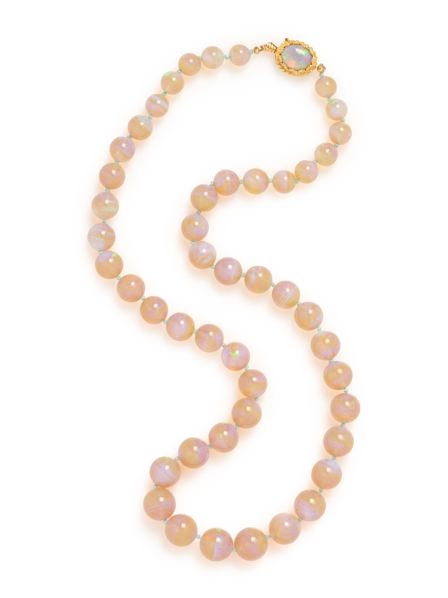 OPAL BEAD NECKLACE