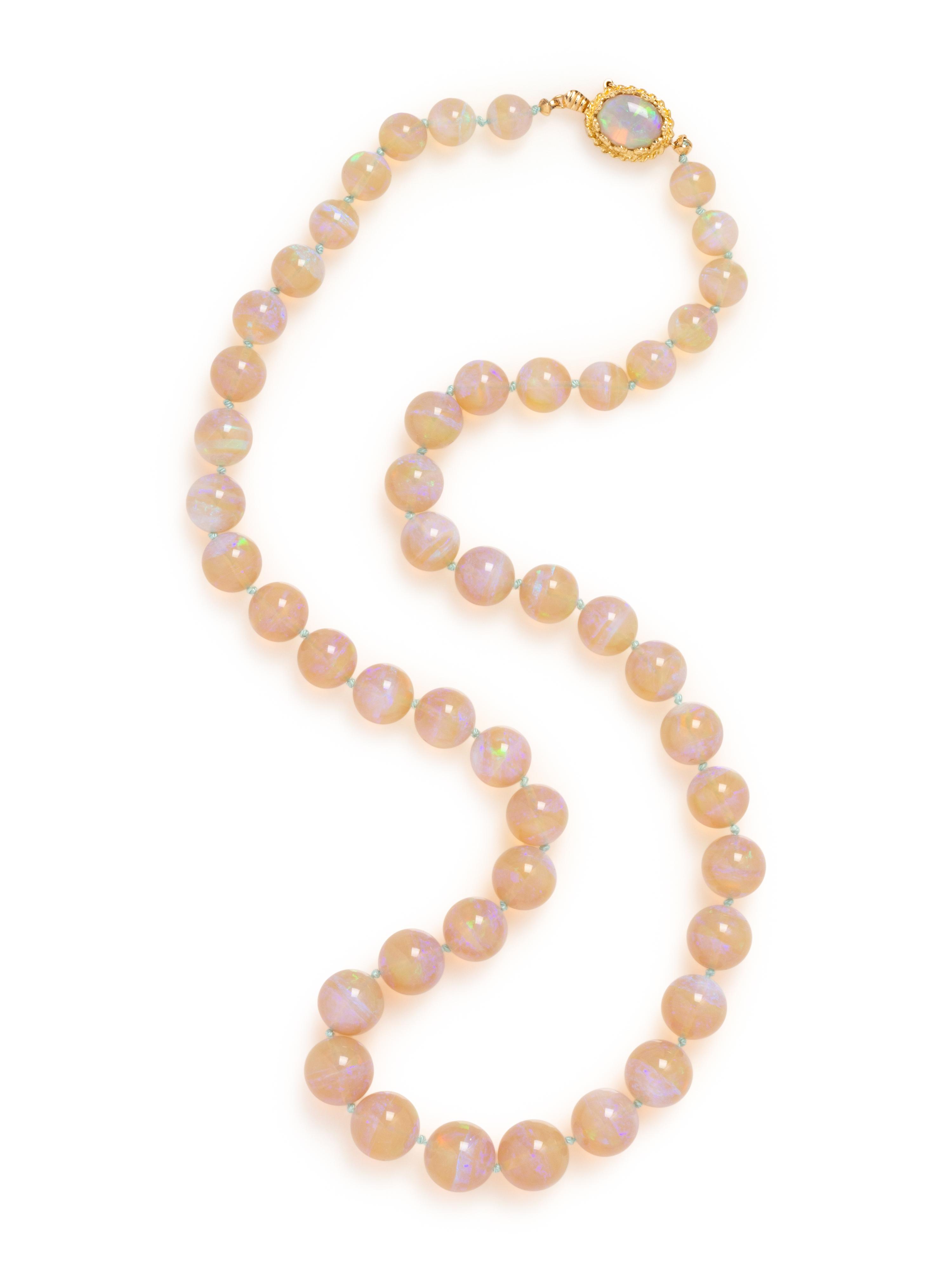 OPAL BEAD NECKLACE