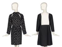 Two Black and White Geoffrey Beene Dresses