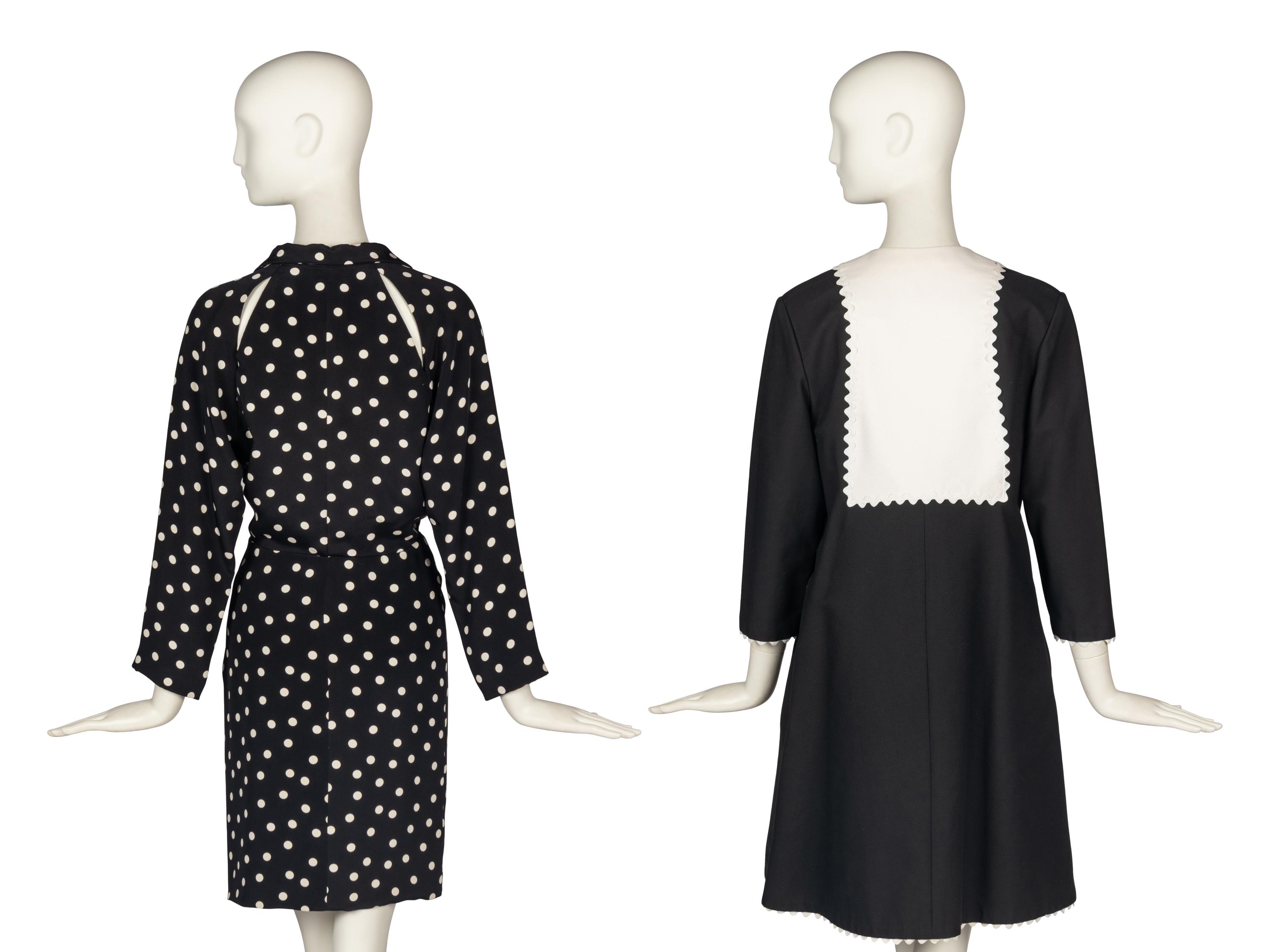 Two Black and White Geoffrey Beene Dresses