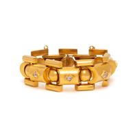 RETRO, YELLOW GOLD BRACELET