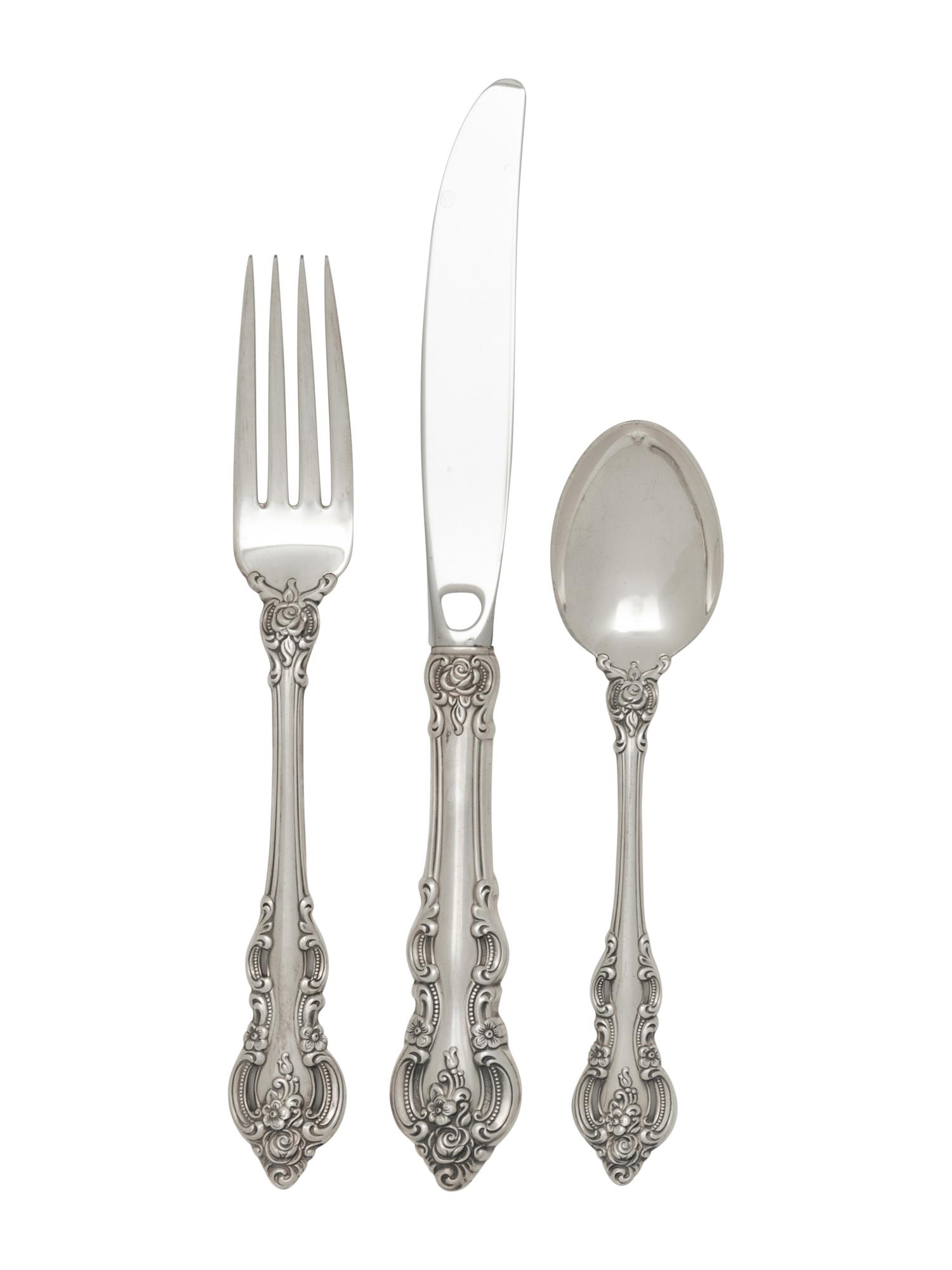 An American Silver Flatware Service