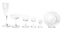 A Baccarat Partial Stemware Service Height of red wines 5 5/8 inches.