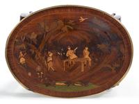A Louis XV Style Gilt Metal Mounted Marquetry Side Table