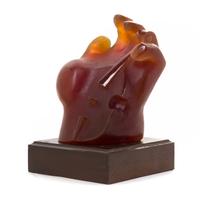 A Daum Pate de Verre Sculpture Height of glass 7 1/2 inches. — Rasquin, 1996