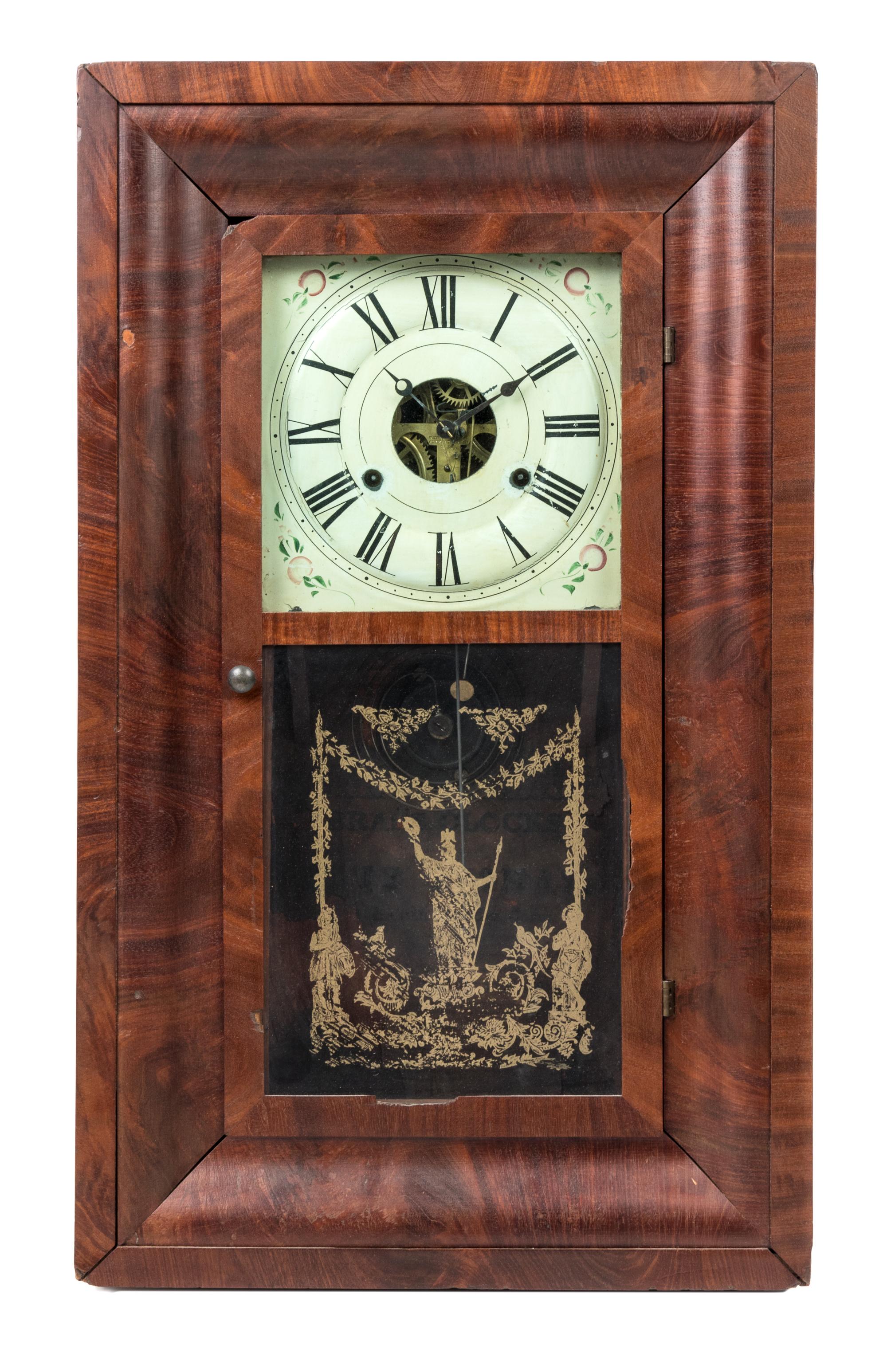An American Mahogany Ogee Shelf Clock Height 26 inches. — SETH THOMAS, 19TH CENTURY